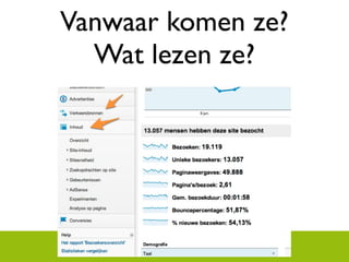 Vanwaar komen ze?
  Wat lezen ze?
 