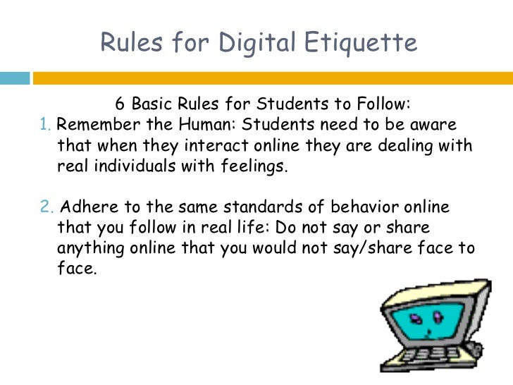 digital etiquette