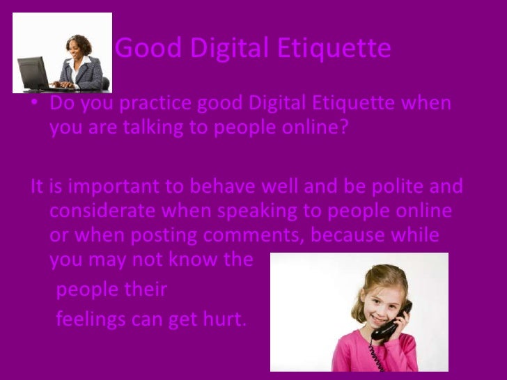 digital etiquette