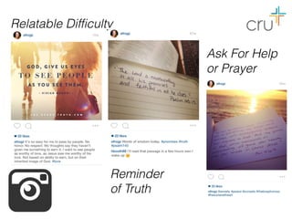 Relatable Difficulty
Reminder  
of Truth
Ask For Help  
or Prayer
 