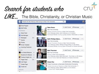 The Bible, Christianity, or Christian Music
 
Search for students who
LIKE…
 