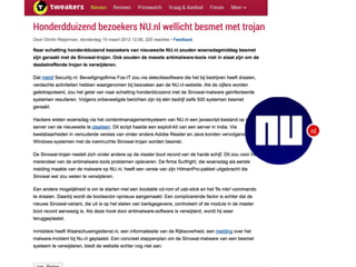 Virus
op bekende
site
Dat verwacht
je niet
 