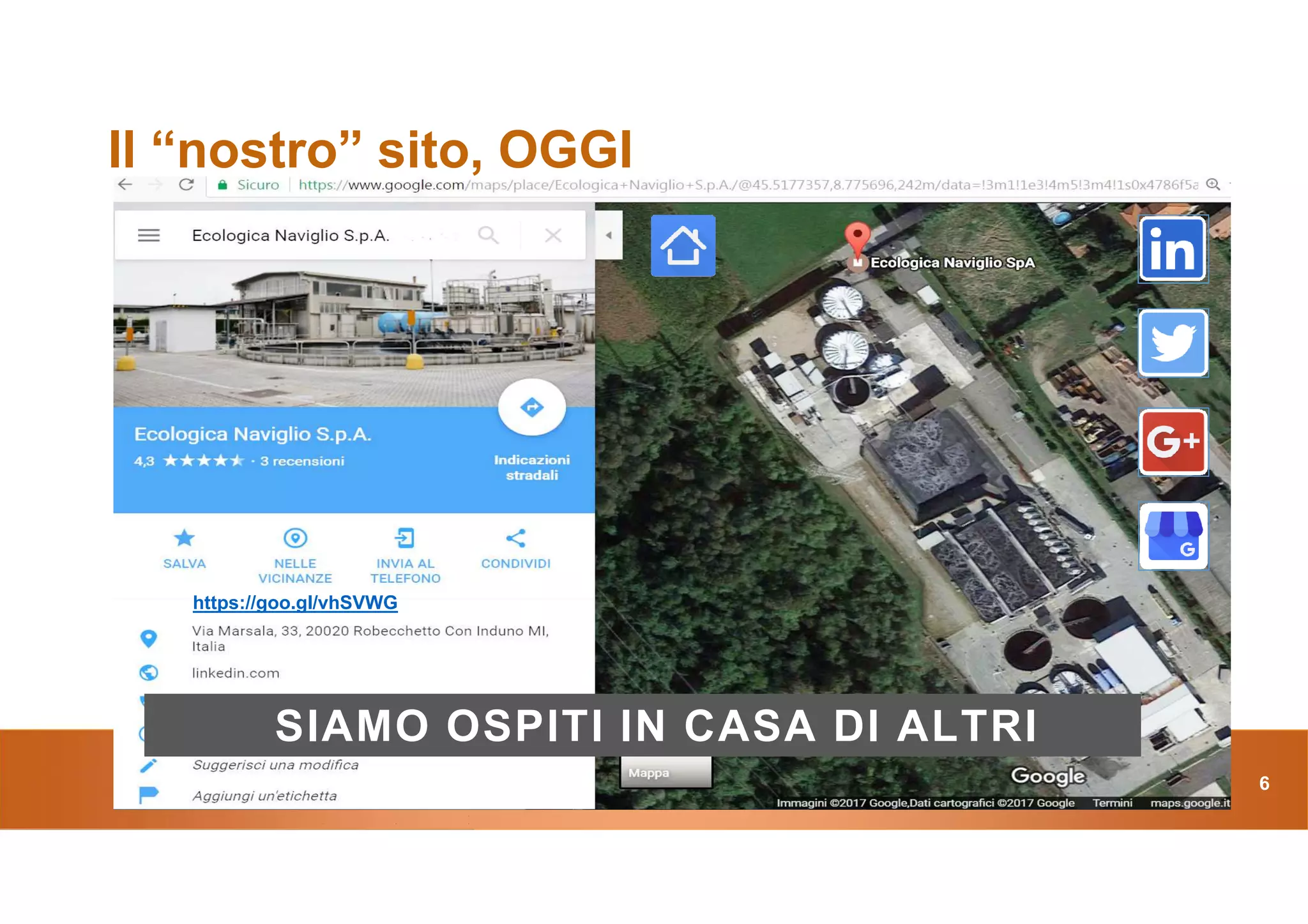 Il “nostro” sito, OGGI
@alberto_riva 6
SIAMO OSPITI IN CASA DI ALTRI
https://goo.gl/vhSVWG
 