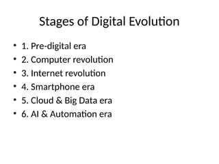 Digital_Evolution_Presentation.pptx, How technology transformed our ...