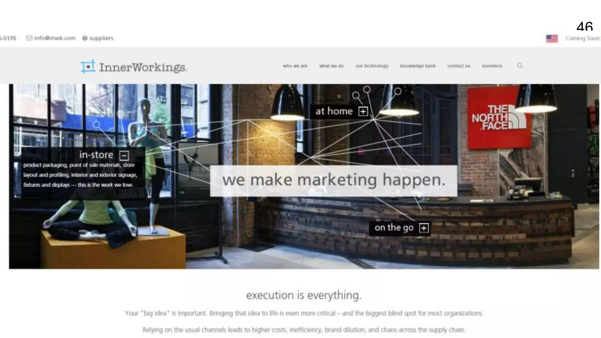 46
Secure account mgmt
Personalized content
Detailed product info
Secure account mgmt
Personalized content
Detailed product info
Secure account mgmt
Personalized content
Detailed product info
 