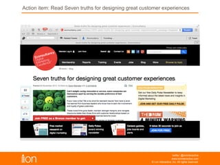 © i-on interactive, inc. All rights reserved • www.ioninteractive.com
Action Item: Read great user experience leads to conversions
 