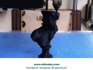 OPEN SOURCE 3D PRINTER 
www.ultimaker.com 
Esempio di stampante 3D opensource 
 