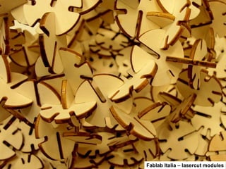 Fablab Italia – lasercut modules 
 