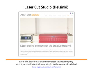 Digital Fabrication Studio: Laser Cutting