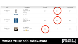 ENTENDA	
  MELHOR	
  O	
  SEU	
  ENGAJAMENTO	
  
 