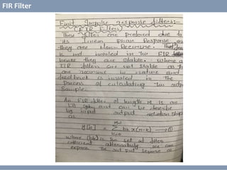 © Copyright 2014 Dawar Awan
CECOS College of Engineering and IT dawar@cecos.edu.pk
What is Digital Signal Processor ?
FIR Filter
 