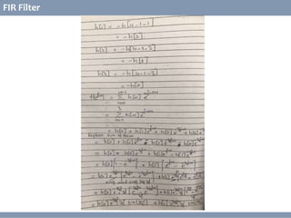 © Copyright 2014 Dawar Awan
CECOS College of Engineering and IT dawar@cecos.edu.pk
What is Digital Signal Processor ?
FIR Filter
 