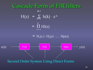 Digital filter structures Digital Signal Processing NIT DURGAPUR | PPT
