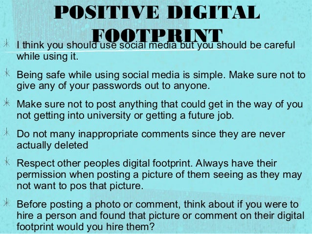 digital footprint essay