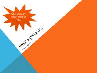 What do you 
think is 
currently being 
“data-mined 
"about you? 
 