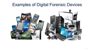 Examples of Digital Forensic Devices
6
 