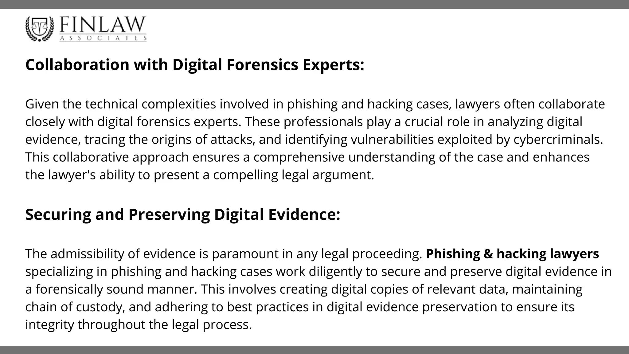 Digital Forensics and Evidence Gathering: A Lawyer's Approach to Phishing and Hacking Cases | PDF