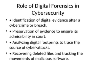 Digital Forensics and Open Source Intelligence | PPTX