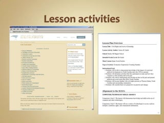 Lesson activities