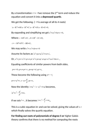 digital fourier transform and cubic equations.docx