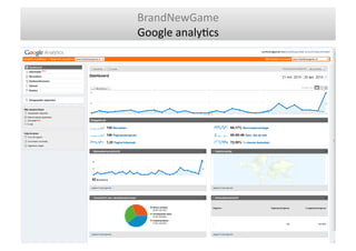 BrandNewGame	
  
Google	
  analyGcs	
  	
  
 