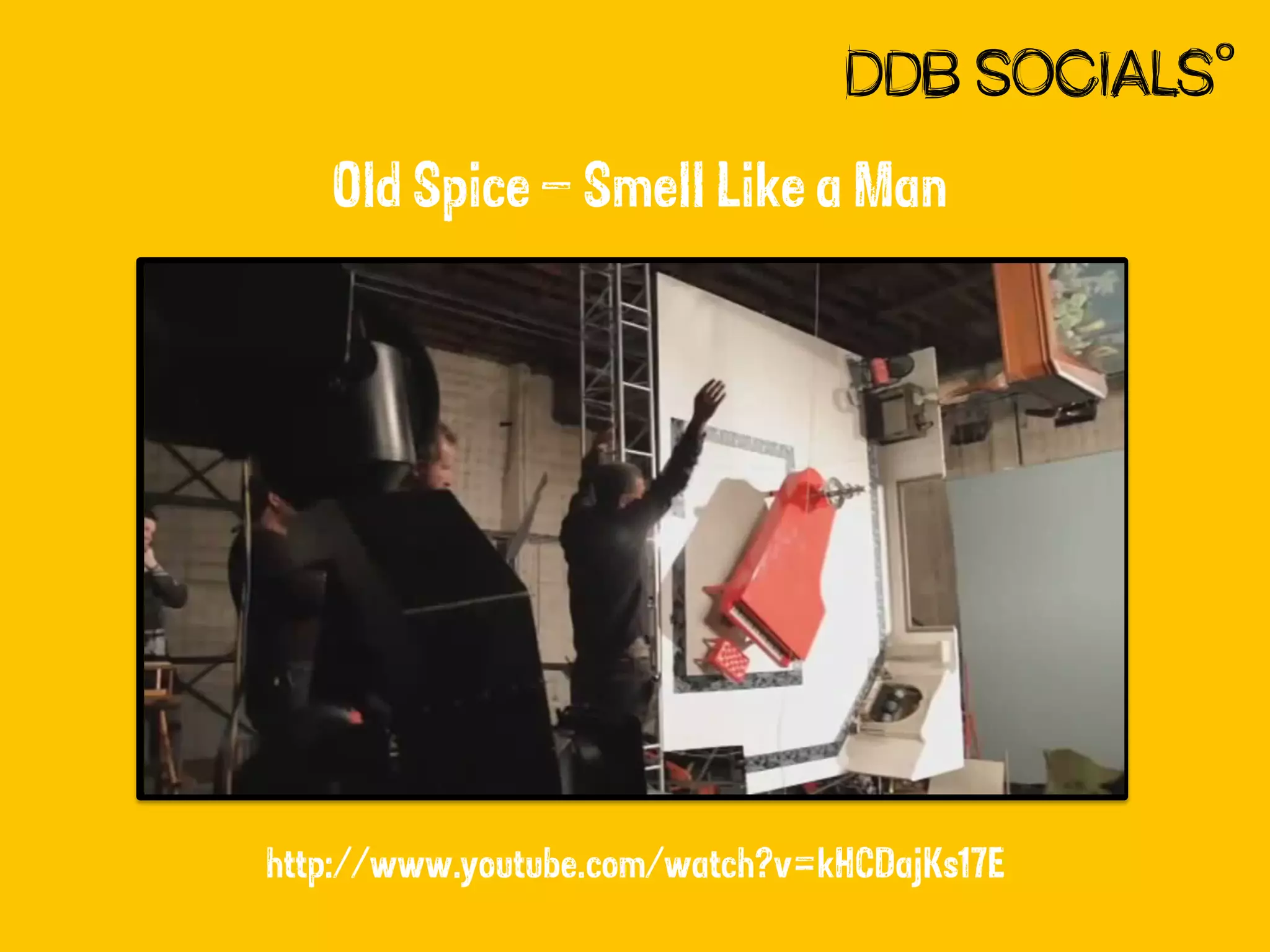 Old Spice – Smell Like a Man

http://www.youtube.com/watch?v=kHCDajKs17E

 