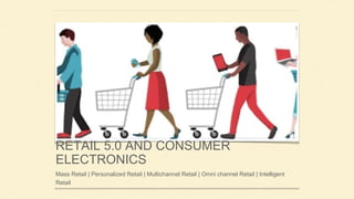 RETAIL 5.0 AND CONSUMER
ELECTRONICS
Mass Retail | Personalized Retail | Multichannel Retail | Omni channel Retail | Intelligent
Retail
 