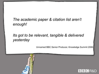 Deeper reflection than market research