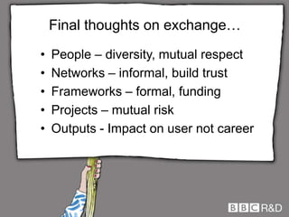 Show me the money… pt 1HEFCE HEIF TSB – Collaborative R&D, KTN’sResearch Councils - EPSRC, ESRC, BBSRC, AHRC, MRCJISC SRIF Digital Economy calls – DTC’s, Research HubsEuropean Regional Development Funds (ERDF) to assist SME’s Knowledge Transfer Partnerships (KTP’s)EU Framework Programmes ( EU FP7)