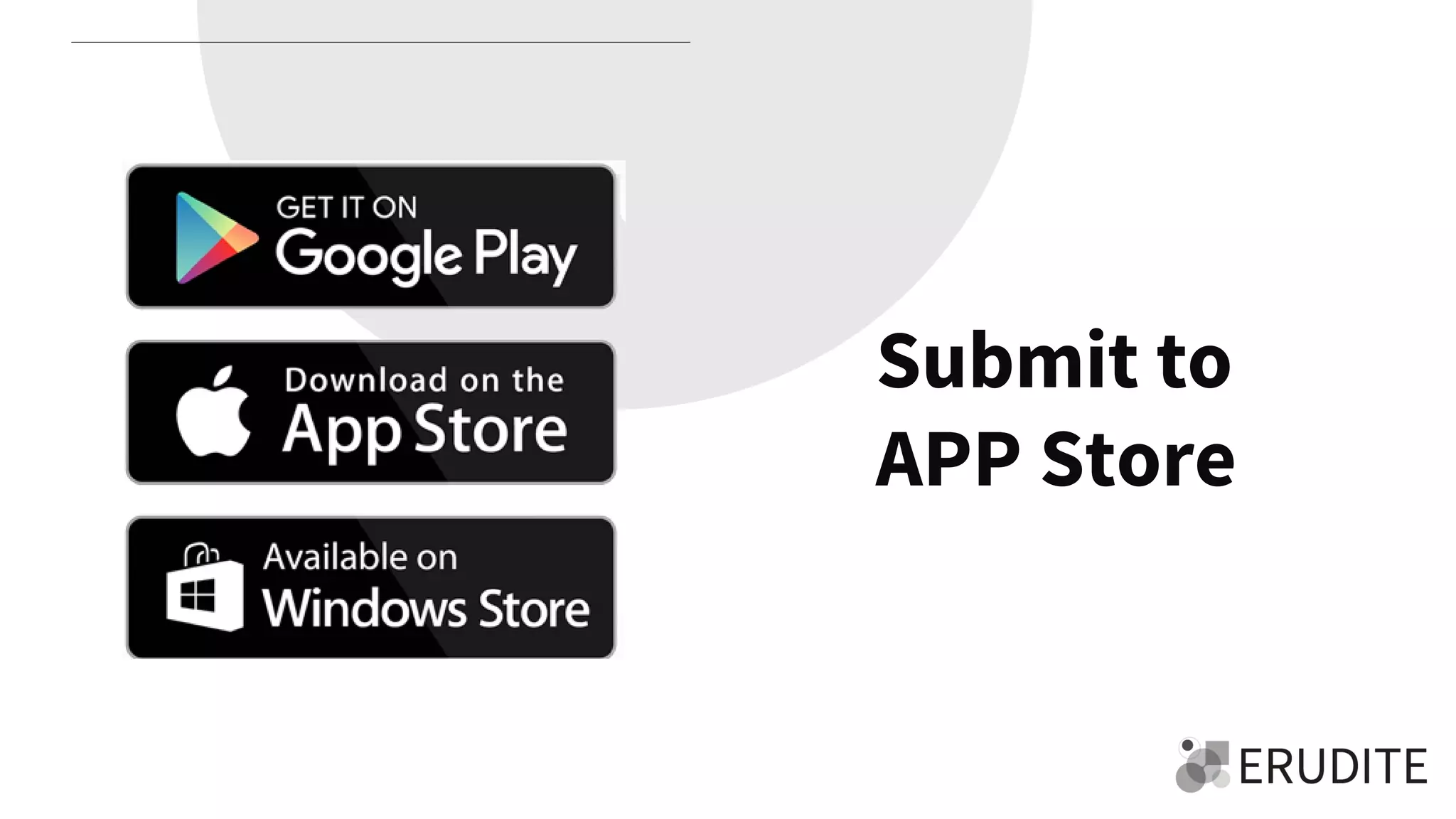 Submit to
APP Store
 