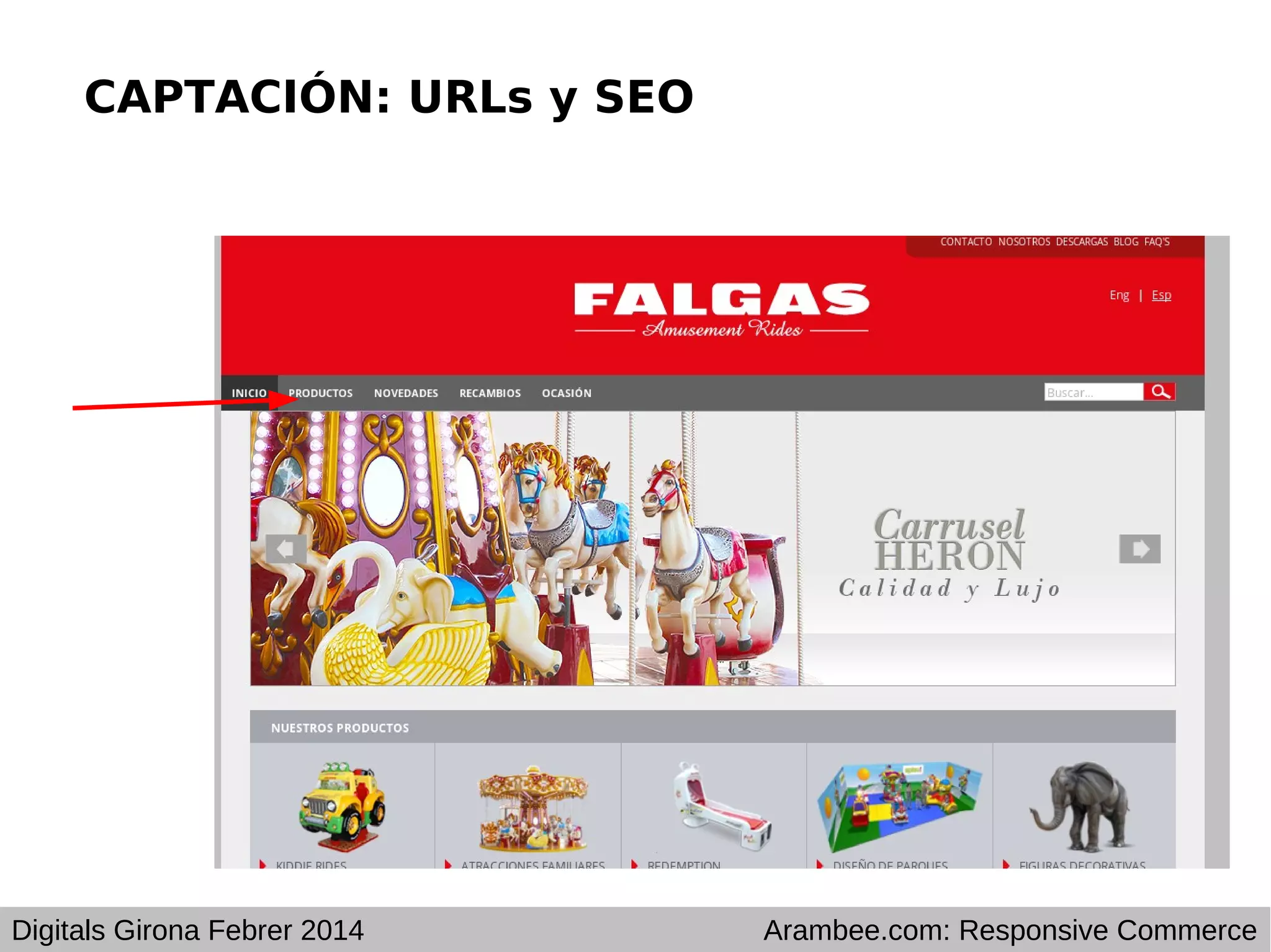 CAPTACIÓN: URLs y SEO

Digitals Girona Febrer 2014

Arambee.com: Responsive Commerce

 