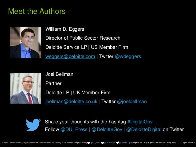 26 Footer Copyright © 2014 Deloitte Development LLC. All rights reserved.
Deloitte University Press | Digital Government T...