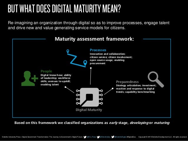 5 Footer Copyright © 2014 Deloitte Development LLC. All rights reserved.
Deloitte University Press | Digital Government Tr...