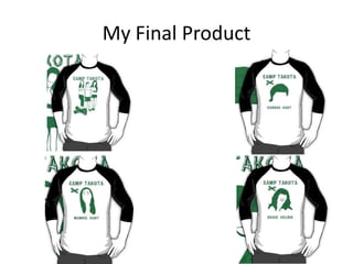 My Final Product

 
