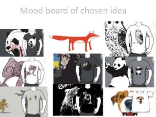 Mood board of chosen idea
 