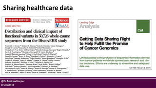 @DrAndrewHarper
#rsmrdh17
Sharing healthcare data
 
