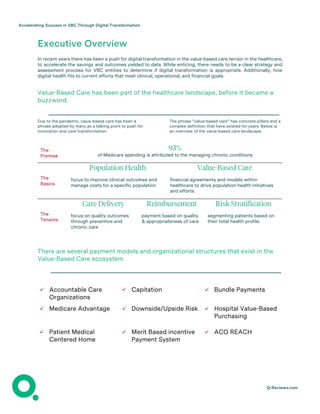 Digital Health Strategy for Value Based Care | Q-Reviews | PDF