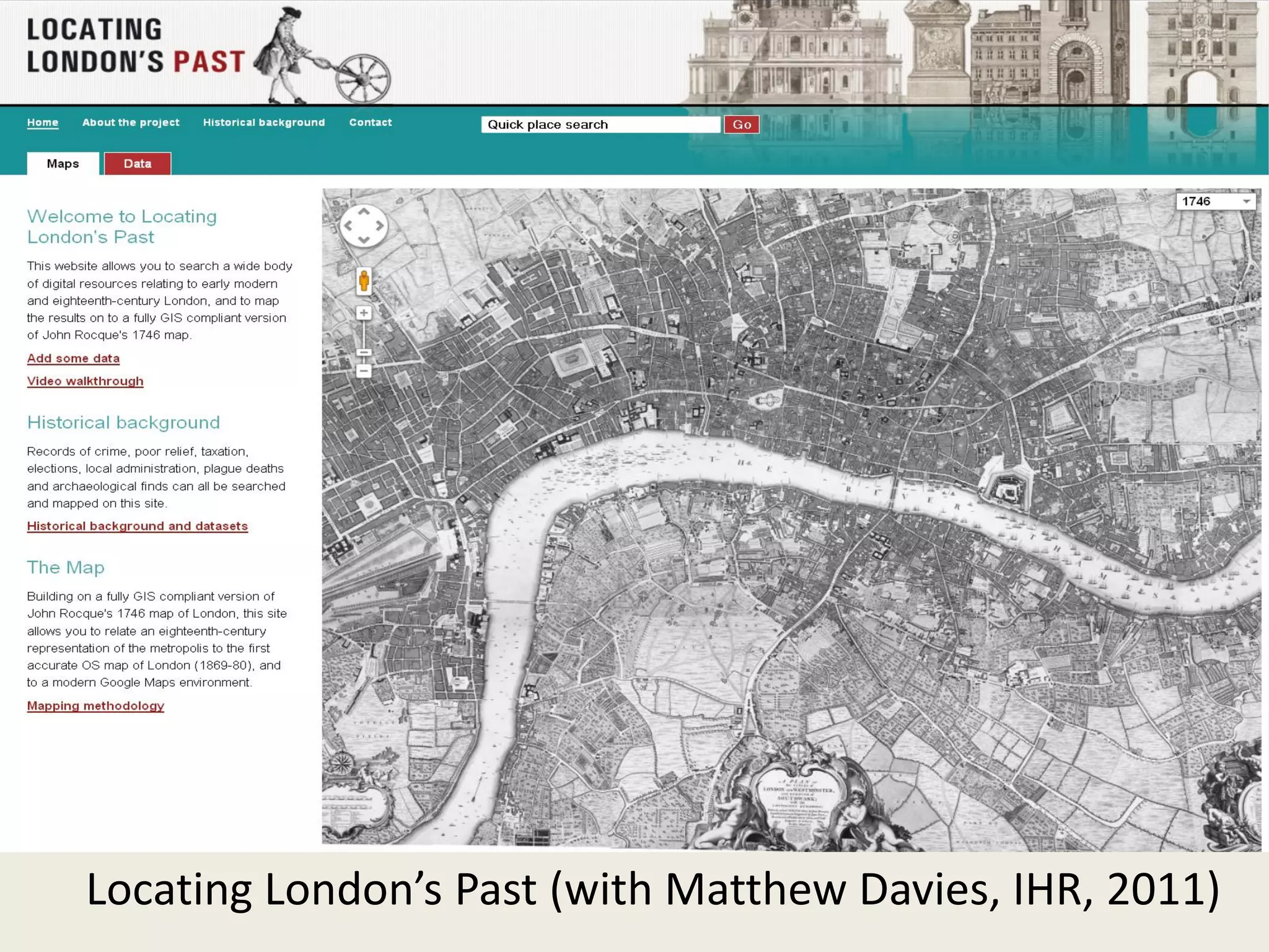Locating London’s Past (with Matthew Davies, IHR, 2011)
 