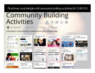 Pearltrees.com/shellyterrell/community-building-activities/id12340128
 