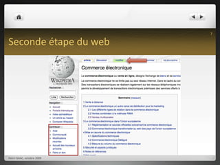 Seconde étape du webHenri ISAAC, octobre 20097