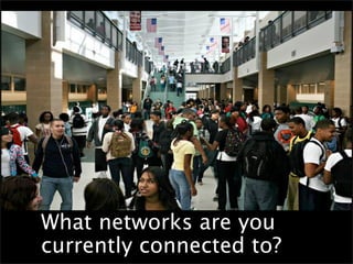 What networks are you
currently connected to?
 