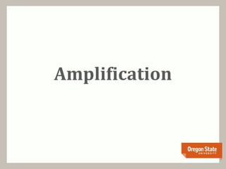 Amplification
 