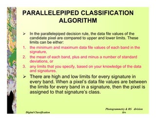 Digital image classification | PDF