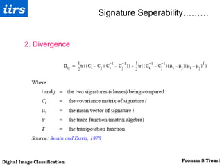 Signature Seperability……… 2. Divergence 