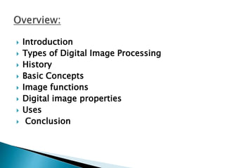 Digital image processing | PPTX | Physics | Science