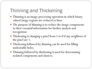 Digital Image Processing- morphological processing ppt | PDF