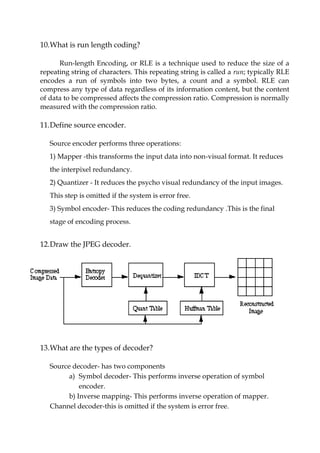 Digital Image Processing - Image Compression | PDF