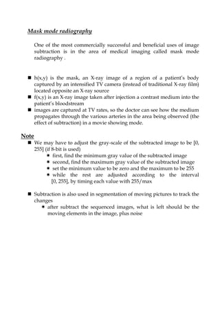Digital image processing - Image Enhancement (MATERIAL) | PDF