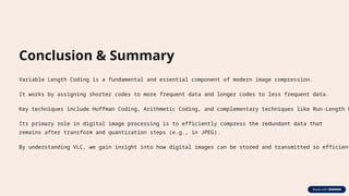 Length variable coding in digital image processing.pptx