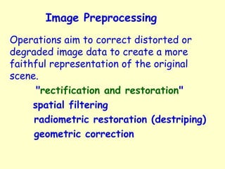 Digital image processing and interpretation | PPT